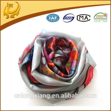 2015 New Fashionable Custom Design Digital Print Silk Scarf Manufacturing